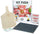 Set Pierre de Lave + Pelle en Bois 30x30 cm pour Four à Pizza Napolitaine