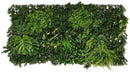 Set 4 Pezzi Arella Siepe Sintetica Bosco Verdemax 50x100 cm in LDPE Resistente ai Raggi UV Verde