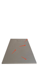 Piatto Doccia Effetto Pietra Filo Pavimento o Tradizionale Tortora Seconda Scelta