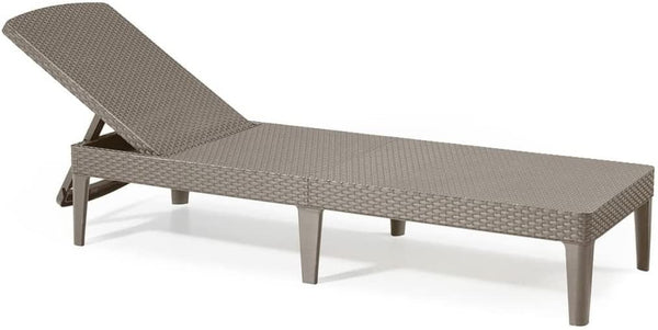 prezzo JAIPUR Transat en Résine CAPPUCCINO 187x58xH29 cm Mobilier de Jardin