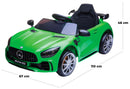 Macchina Elettrica per Bambini 12V con Licenza Mercedes GTR AMG Rossa