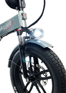 Bicicletta Elettrica GT3 PRO 250W con Freni Idraulici Display XXL e Chiave NFC Grigio  