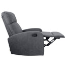 Poltrona Relax Reclinabile Manuale 75x65x101 cm in Tessuto Grigia