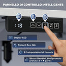 Scrivania Regolabile in Altezza Elettricamente 120x60x72-118 cm con Funzione Memoria in Legno e Acciaio Bianco      
