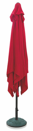 Ombrellone Quadrato da Giardino in Alluminio 3x3 mt Soriani Cuba Rosso