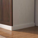 Mobile Appendiabiti 3 in 1 71,5x39,5x170 cm con 4 Ganci e Panca Contenitore in Legno Bianco  