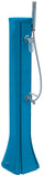 Mini douche solaire de jardin 23L mitigeur lave-pieds et douchette bleue