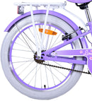 Bicicletta per Bambine 20" Freni Vbrake con Cestino e Portapacchi Viola e Bianco