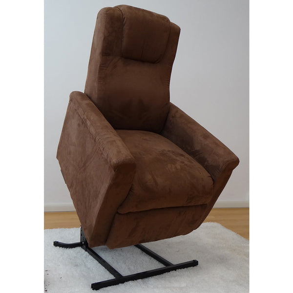 Kalika Fauteuil relax électrique avec moteur Lift Lift 1 en microfibre marron foncé sconto