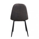 Sedia Avril 43x54x84 h cm in Plastica Marrone