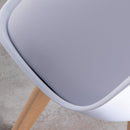 Set 4 Sedie 83x49x43 cm in Similpelle da Interno Grigio