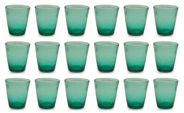 Coffret de 18 verres Ø9x10 cm en verre VdE Tivoli 1996 Cancun Verdi sconto
