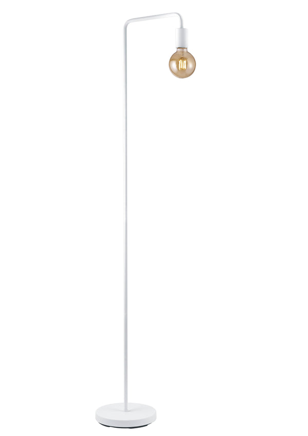 acquista Lampadaire d'intérieur E27 en métal blanc mat