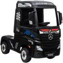 Camion Elettrico Truck per Bambini 12V con Licenza Mercedes Actros Nero