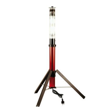 acquista Lampe à Colonne Portable Couleur Noire pour Inondation Extérieure Sovil Line