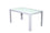 Table de jardin 140x80x72 cm en polypropylène blanc