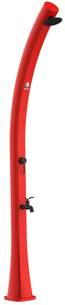 Doccia Solare da Giardino 22L Miscelatore e Lavapiedi Sined Sole Rossa