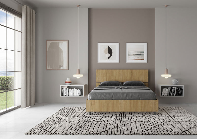 Letto Matrimoniale Francese Testata Dritta Demas Quercia Natura Varie Misure