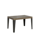  Tavolo Allungabile 120-224x90x77 cm Flame Tortora Telaio Antracite