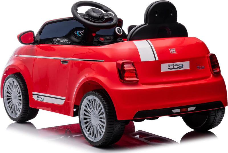 Macchina Elettrica per Bambini Licenza Fiat 500 12V Rosso     
