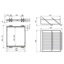 Cassetto Porta Scarpe Scarpiera per Armadio 60 cm Emuca Grigio Metallizzato