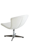 Poltrona in Metallo 64x78x76cm TFT Swing Bianca Cromata