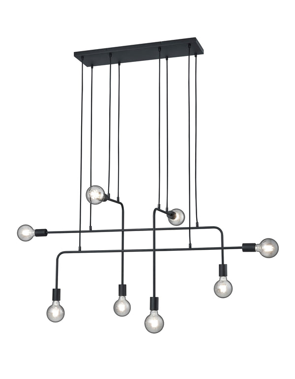 Suspension LED d'intérieur en métal noir mat acquista