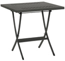 Tavolo da Giardino Pieghevole 80x80x75 cm in Acciaio RD Italia Hermes 80 Antracite