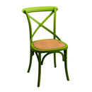 Sedia in Legno di Betulla 51x55H46,5/89cm Verde Antico