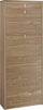 Scarpiera Salvaspazio 4 Ante 1 Cassetto 20 Paia 63x164x29 cm Noce Stelvio