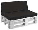 Cuscini per Pallet 120x80 cm Seduta e Schienale in Similpelle Mariotti Reforma Nero
