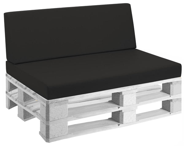 Coussins pour Palettes 120x80 cm Assise et Dossier en Simili Cuir Mariotti Reforma Noir acquista