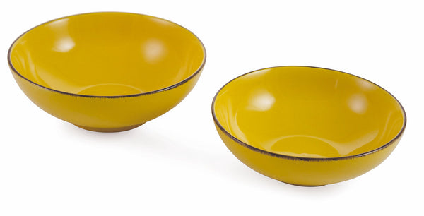 acquista Set de 2 Saladiers Grès VdE Tivoli 1996 Baita Vernis Jaune