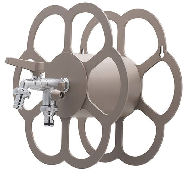 sconto Belfer 42/FR Tortora Support de tuyau mural en métal avec robinet à double sortie