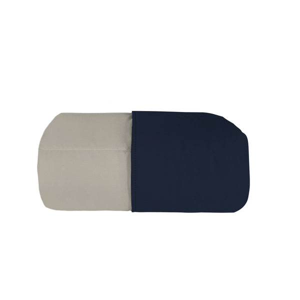 prezzo Trapuntino Double Face Estivo 100gr Tinta Unita in Microfibra Blu Scuro/Grigio Chiaro Varie Misure