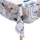 Tovaglia 140x180 cm 10 Posti in Poliestere VdE Tivoli 1996 Face to grey