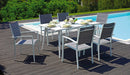 Tavolo da Giardino 160x90x74 cm in Alluminio Vorghini Trapani Bianco