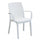 Chaise indienne 57x59x86 h cm en osier blanc