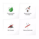 Camino a Bioetanolo da Pavimento 95x28x87 cm Flig Trenton Light Nero