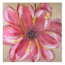 Quadro fiore rosa cm 100x100