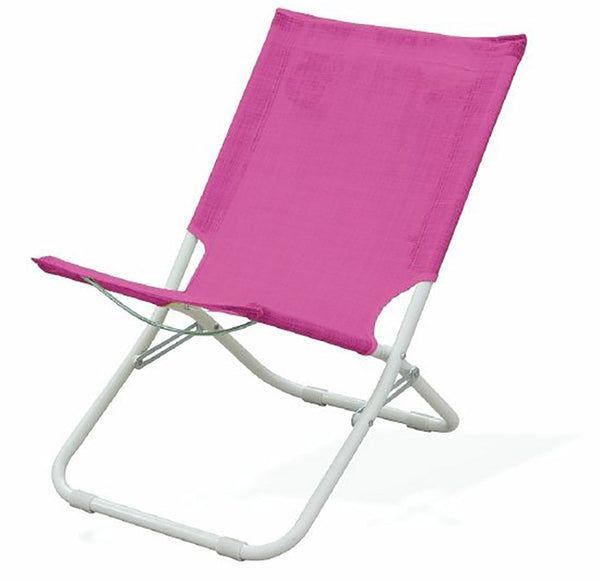 Chaise de plage pliante Spiaggina en métal Fuchsia Palm sconto