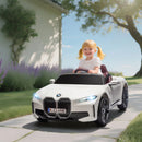 Macchina Elettrica per Bambini 12V con Licenza BMW I4 Bianca