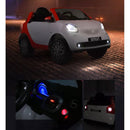 Macchina Elettrica per Bambini 12V Mp4 Smart Fortwo Cabrio Bianca