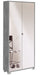 Armoire 2 portes avec miroir 83x190x29 cm Ciment