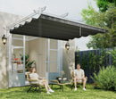 Telo di Ricambio per Pergola da Giardino 3,5x2,6m in Poliestere Grigio Scuro