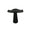Table basse Alka Ø 46x47,5 cm en métal noir