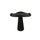 Table basse Alka Ø 46x47,5 cm en métal noir