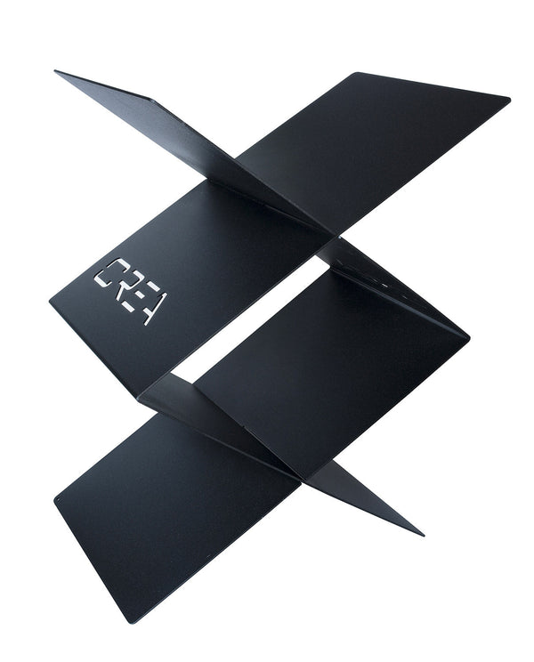 Portalegna per Camino da Interno 560x380x740 cm in Acciaio Crea Rombo Largo Nero online