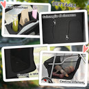 Passeggino per Cani Pieghevole 77x44x102 cm con Cestino e Portabicchiere Peso Max. 10 kg Nero      