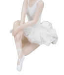 Ballerina Dicy Seduta 14x8x8 cm in Resina Bianco